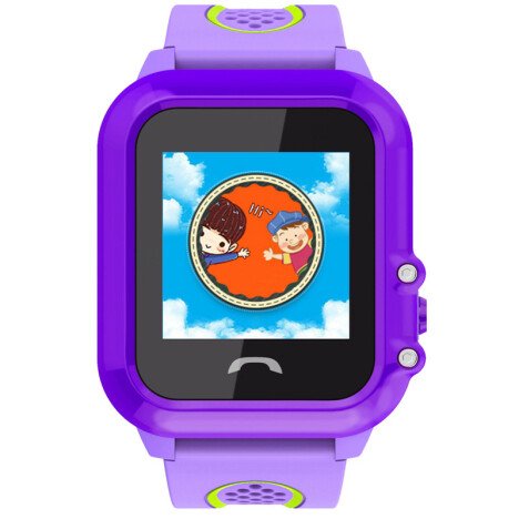 Ceas GPS Copii, iUni Kid27, Touchscreen 1.22 inch, BT, Telefon incorporat, Buton SOS, Mov